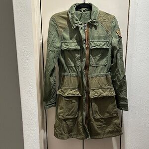Free People Olive Utility Jacket